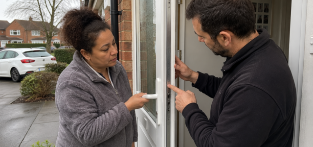 UPVC door needs lifting to lock Maidenhead